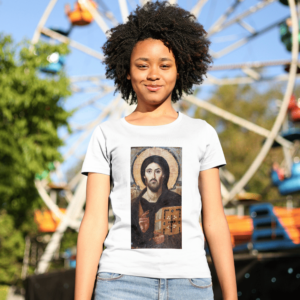 Camiseta 100% Poliester Jesus