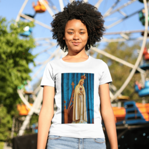 Camiseta 100% Algodão Nossa Senhora de Fátima