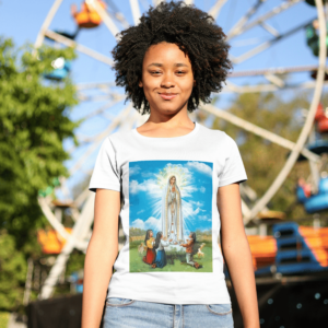 Camiseta 100% Algodão Nossa Senhora de Fátima