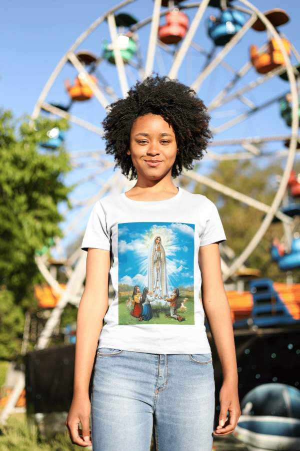 Camiseta 100% Algodão Nossa Senhora de Fátima