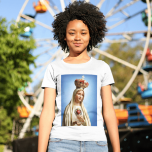 Camiseta 100% Algodão Nossa Senhora de Fátima