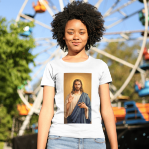 Camiseta 100% Poliester Jesus