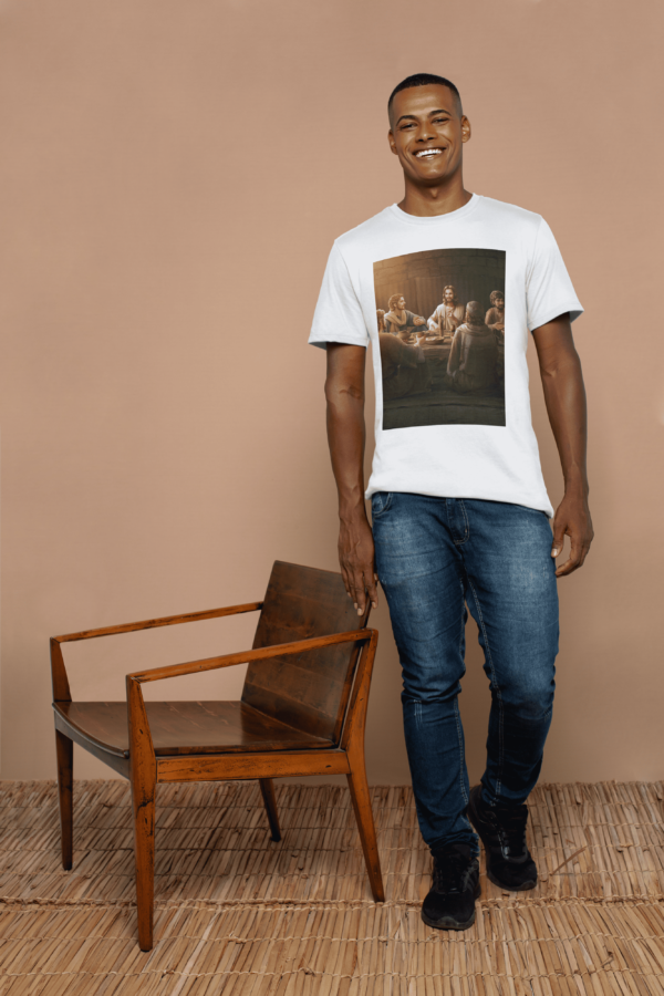 Camiseta 100% Poliester Santa Ceia - Image 2
