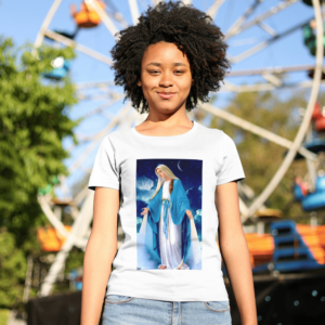 Camiseta 100% Poliester Virgem Maria