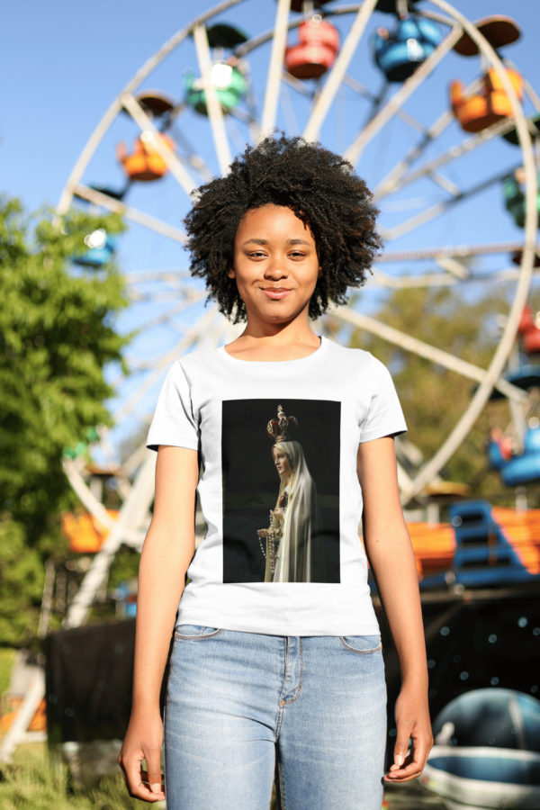 Camiseta 100% Poliester Virgem Maria