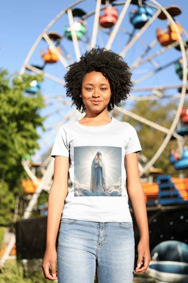 Camiseta 100% Poliester Virgem Maria