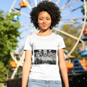 Camiseta 100% Poliester Santa Ceia
