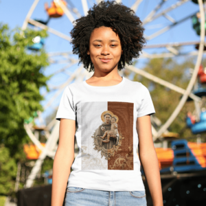 Camiseta 100% Algodão Santo Antônio