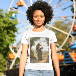 Camiseta 100% Algodão Santo Antônio