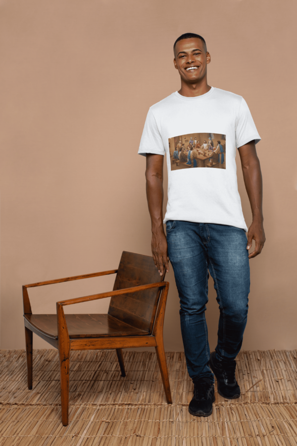 Camiseta 100% Poliester Santa Ceia - Image 2