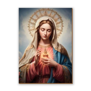 Placa decorativa Virgem Maria 14