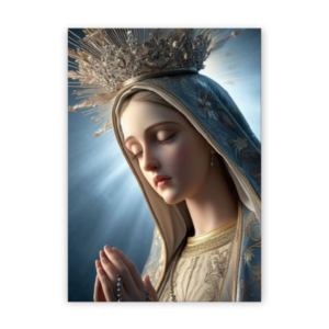 Quadro com moldura tradicional Virgem Maria 6