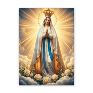 Quadro com moldura tradicional Virgem Maria 21