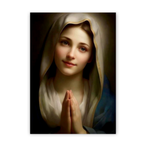 Quadro com moldura tradicional Virgem Maria 11