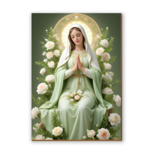 Placa decorativa Virgem Maria 18