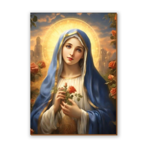 Placa decorativa Virgem Maria 19