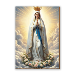 Placa decorativa Virgem Maria 22