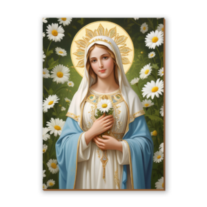 Placa decorativa Virgem Maria 5
