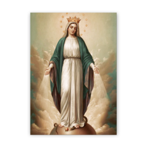 Quadro com moldura tradicional Virgem Maria 2