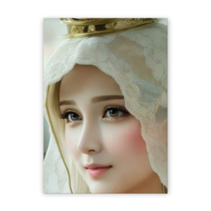 Quadro com moldura tradicional Virgem Maria 8