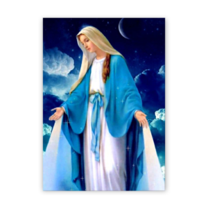 Quadro com moldura tradicional Virgem Maria 9