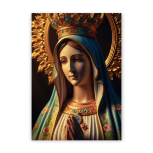 Quadro com moldura tradicional Virgem Maria 20