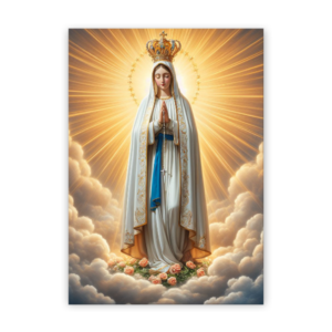 Quadro com moldura tradicional Virgem Maria 23