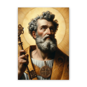Quadro com moldura tradicional São Pedro 9
