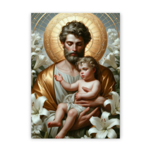 Quadro com moldura tradicional São José 9