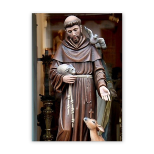Quadro com moldura tradicional São Francisco de Assis 2