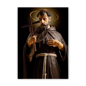 Quadro com moldura tradicional São Francisco de Assis 10