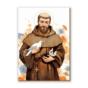 Placa decorativa São Francisco de Assis 12