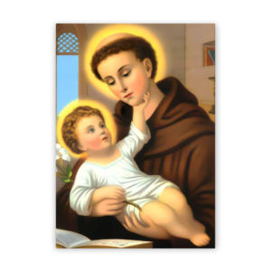 Quadro com moldura tradicional Santo Antônio 4
