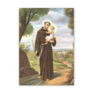 Quadro com moldura tradicional Santo Antônio 6