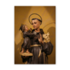 Quadro com moldura tradicional Santo Antônio 7