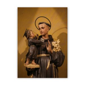 Quadro com moldura filete Santo Antônio 7