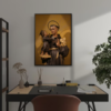 Quadro com moldura tradicional Santo Antônio 7 - Image 3