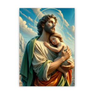 Quadro com moldura tradicional São José 5