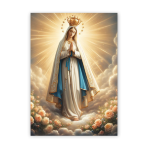 Quadro com moldura tradicional Virgem Maria 24