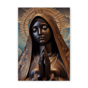 Quadro com moldura tradicional Virgem Maria 26