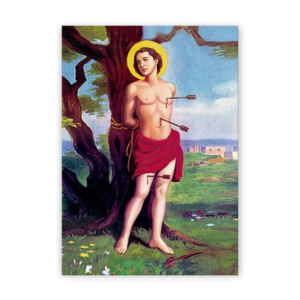 Quadro com moldura tradicional São Sebastião 3