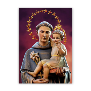 Quadro com moldura tradicional Santo Antônio 10