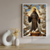 Quadro com moldura tradicional São Francisco de Assis 1 - Image 2