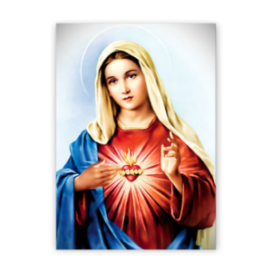 Quadro com moldura tradicional Sagrado Coração de Maria 1