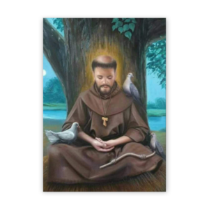 Quadro com moldura tradicional São Francisco de Assis 3