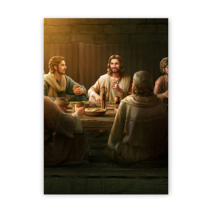 Quadro com moldura tradicional Santa Ceia 1