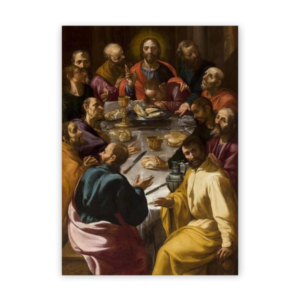 Quadro com moldura tradicional Santa Ceia 3