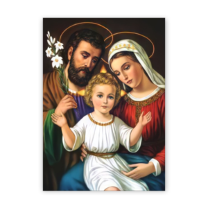 Quadro com moldura tradicional Sagrada Família 1